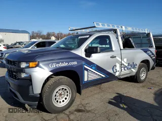 2020 Chevrolet Silverado 1500 Work Truck with VIN 3GCNWAEH5LG133295, listed as a Copart auction lot 82829344 with 90,438 mi miles and Salvage Title. Bid and sale history available at DreamBid. Image 1.