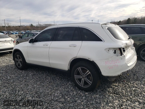 2020 Mercedes-Benz GLC with VIN WDC0G8EBXLF718526, listed as a Copart auction lot 49490685 with 75,023 mi miles and Salvage Title. Bid and sale history available at carsss.com. Image 2.