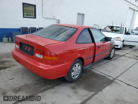 1997 Honda Civic DX with VIN 1HGEJ6124VL029577, listed as a Copart auction lot 87476864 with 210,802 mi miles and Clean Title. Bid and sale history available at carsss.com. Image 3.