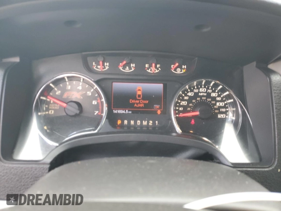 2012 Ford F-150 XL with VIN 1FTFW1ET3CFC46575, listed as a Copart auction lot 58613805 with 141,694 mi miles and Clean title. Bid and sale history available at DreamBid. Image 9.
