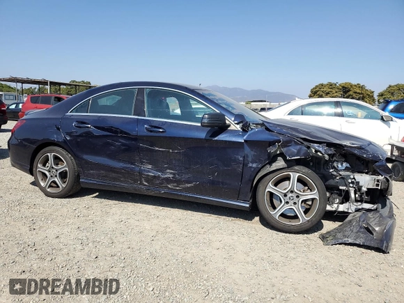 2019 Mercedes-Benz CLA 250 with VIN WDDSJ4EB0KN725939, listed as a Copart auction lot 62538405 with 66,070 mi miles and Salvage title. Bid and sale history available at DreamBid. Image 4.