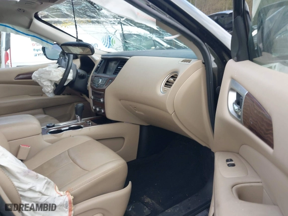 2017 Nissan Pathfinder S with VIN 5N1DR2MM5HC623250, listed as a IAAI auction lot 41867920 with 82,861 mi miles. Bid and sale history available at carsss.com. Image 5.