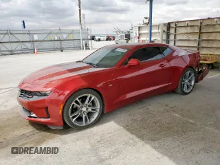 2020 Chevrolet Camaro 1LT with VIN 1G1FB1RS9L0112257, listed as a Copart auction lot 61071755 with 6,255 mi miles and Salvage title. Bid and sale history available at DreamBid. Image 1.