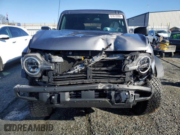 2021 Ford Bronco with VIN 1FMEE5DP9MLA89837, listed as a Copart auction lot 87672995 with 27,341 mi miles and Salvage Title. Bid and sale history available at DreamBid. Image 5.