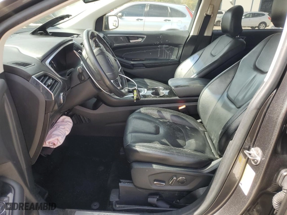 2017 Ford Edge Titanium with VIN 2FMPK3K80HBC69716, listed as a Copart auction lot 44127295 with 105,245 mi miles and Salvage Title. Bid and sale history available at carsss.com. Image 7.