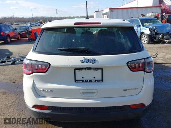 2021 Jeep Compass Freedom with VIN 3C4NJDAB7MT510591, listed as a IAAI auction lot 41723328 with 78,436 mi miles and . Bid and sale history available at carsss.com. Image 16.
