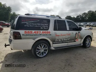 2011 Ford Expedition EL Limited with VIN 1FMJK1K56BEF09895, listed as a Copart auction lot 69820704 with 164,350 mi miles and Salvage Title. Bid and sale history available at carsss.com. Image 3.