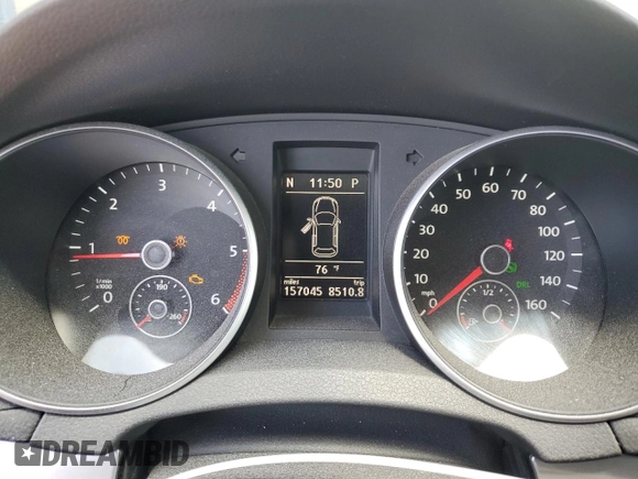 2012 Volkswagen Golf TDI w/Sunroof & Nav with VIN WVWBM7AJ4CW075072, listed as a Copart auction lot 53753015 with 157,045 mi miles and Salvage title. Bid and sale history available at DreamBid. Image 9.