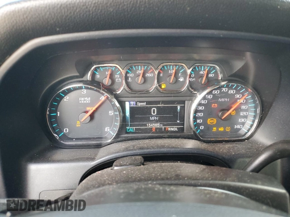 2017 Chevrolet Silverado 1500 LT with VIN 1GCPCREC4HF160372, listed as a Copart auction lot 69954784 with 154,585 mi miles and Salvage Title. Bid and sale history available at DreamBid. Image 9.