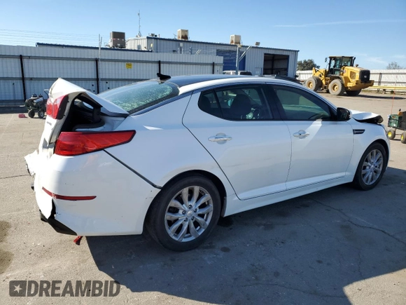 2015 Kia Optima EX with VIN 5XXGN4A77FG433602, listed as a Copart auction lot 47631325 with 161,319 mi miles and Salvage Title. Bid and sale history available at carsss.com. Image 3.