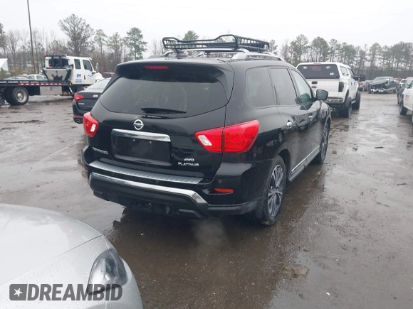 2020 Nissan Pathfinder Platinum with VIN 5N1DR2DM2LC597568, listed as a IAAI auction lot 41868520 with 50,794 mi miles. Bid and sale history available at carsss.com. Image 4.