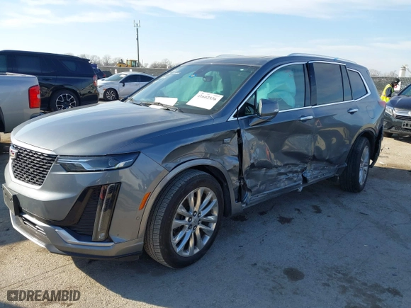 2020 Cadillac XT6 FWD Premium Luxury with VIN 1GYKPCRS8LZ129799, listed as a IAAI auction lot 41602536 with 96,865 mi miles. Bid and sale history available at carsss.com. Image 2.
