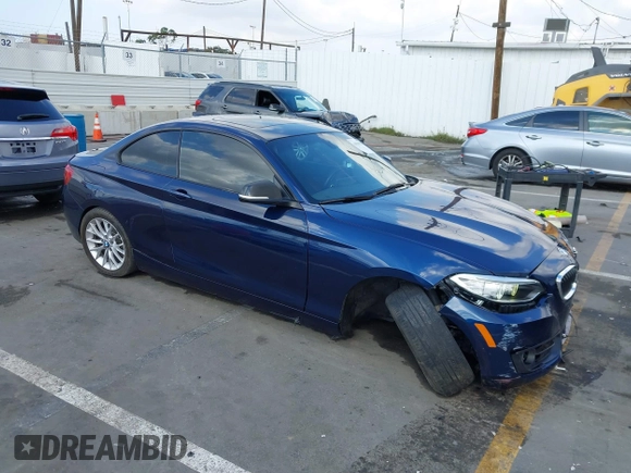 2016 BMW 2 Series 228i with VIN WBA1F9C55GV545295, listed as a IAAI auction lot 41539525 with 147,604 mi miles. Bid and sale history available at carsss.com. Image 1.