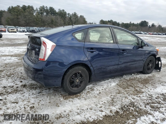 2012 Toyota Prius One with VIN JTDKN3DU2C1498743, listed as a Copart auction lot 57127005 with 319,768 mi miles and Non Repairable. Bid and sale history available at DreamBid. Image 3.