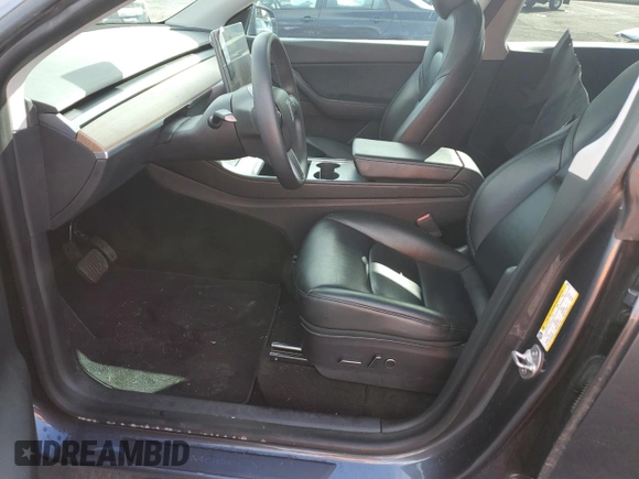 2021 Tesla Model Y Long Range with VIN 5YJYGAEE4MF200914, listed as a Copart auction lot 46946845 with 116,370 mi miles and Salvage Title. Bid and sale history available at DreamBid. Image 7.