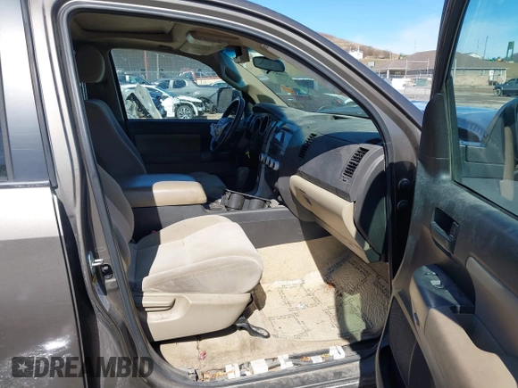 2010 Toyota Sequoia SR5 with VIN 5TDBY5G10AS027095, listed as a IAAI auction lot 41685335 with 1 mi miles. Bid and sale history available at carsss.com. Image 5.