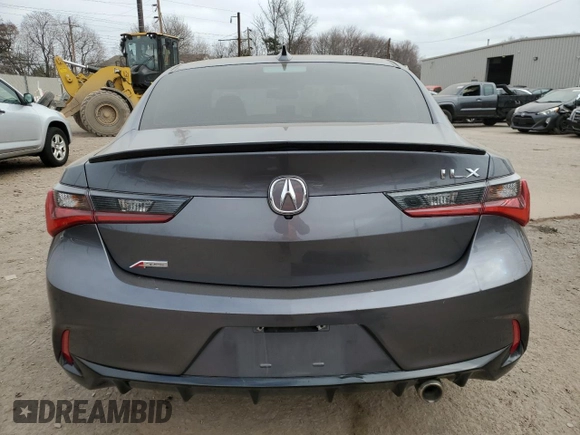 2020 Acura ILX w/Premium/A-SPEC Pkg with VIN 19UDE2F82LA008645, listed as a Copart auction lot 48473335 with 122,544 mi miles and Salvage Title. Bid and sale history available at carsss.com. Image 6.