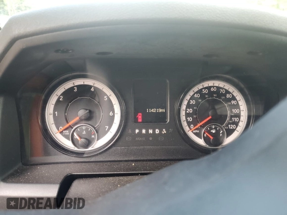 2020 Ram 1500 Classic Tradesman with VIN 1C6RR6FG2LS116532, listed as a Copart auction lot 65825754 with 114,219 mi miles and Salvage Title. Bid and sale history available at carsss.com. Image 9.