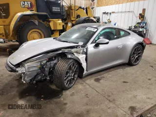 2024 Porsche 911 Carrera S with VIN WP0AB2A95RS221134, listed as a Copart auction lot 46500795 with 18 mi miles and Salvage title. Bid and sale history available at DreamBid. Image 1.