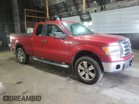 2009 Ford F-150 XL with VIN 1FTPX14V59FA49291, listed as a Copart auction lot 63083155 with 206,826 mi miles and Salvage title. Bid and sale history available at DreamBid. Image 4.