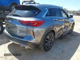 2020 Infiniti QX50 ESSENTIAL with VIN 3PCAJ5M3XLF119022, listed as a IAAI auction lot 41886633 with 55,650 mi miles. Bid and sale history available at carsss.com. Image 4.