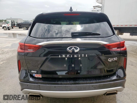 2019 Infiniti QX50 Essential with VIN 3PCAJ5M39KF115669, listed as a Copart auction lot 65276265 with 65,261 mi miles and Salvage title. Bid and sale history available at DreamBid. Image 6.
