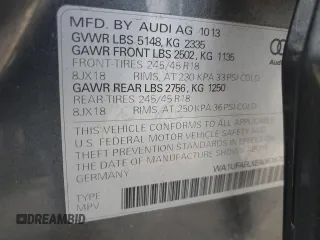 2014 Audi allroad Premium Plus with VIN WA1UFAFLXEA063870, listed as a Copart auction lot 78238674 with 120,536 mi miles and Salvage Title. Bid and sale history available at carsss.com. Image 13.