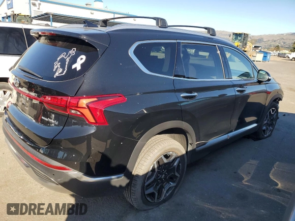 2023 Hyundai Santa Fe Hybrid Limited with VIN 5NMS5DA1XPH001157, listed as a Copart auction lot 87974745 with 14,354 mi miles and Salvage Title. Bid and sale history available at carsss.com. Image 3.