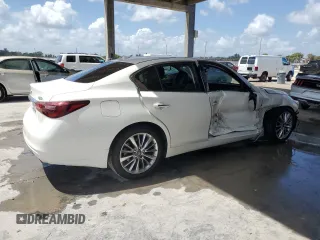 2021 Infiniti Q50 Pure with VIN JN1EV7AP3MM704352, listed as a Copart auction lot 51547225 with 21,296 mi miles and Non Repairable. Bid and sale history available at DreamBid. Image 3.