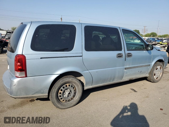 2007 Chevrolet Uplander LS Fleet with VIN 1GNDV23W37D194256, listed as a Copart auction lot 65616964 with 207,947 mi miles and Salvage Title. Bid and sale history available at carsss.com. Image 3.