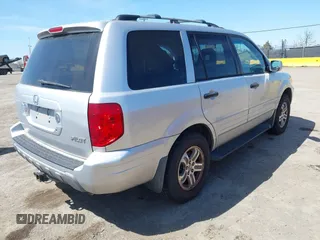 2005 Honda Pilot EX-L with RES with VIN 2HKYF18685H569818, listed as a IAAI auction lot 41948993 with 231,416 mi miles. Bid and sale history available at carsss.com. Image 4.