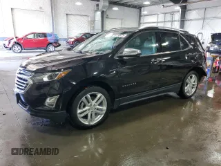 2018 Chevrolet Equinox Premier with VIN 2GNAXWEX8J6261093, listed as a Copart auction lot 50738475 with 102,766 mi miles and Salvage Title. Bid and sale history available at carsss.com. Image 1.