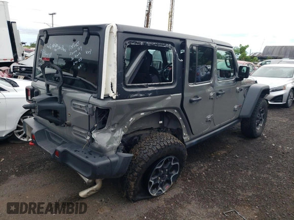 2023 Jeep Wrangler Rubicon with VIN 1C4HJXFNXPW693260, listed as a Copart auction lot 60275285 with 45,390 mi miles and Clean title. Bid and sale history available at DreamBid. Image 3.