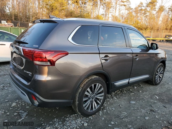 2019 Mitsubishi Outlander ES with VIN JA4AZ3A38KZ016654, listed as a Copart auction lot 87302224 with 67,307 mi miles and Salvage Title. Bid and sale history available at carsss.com. Image 3.