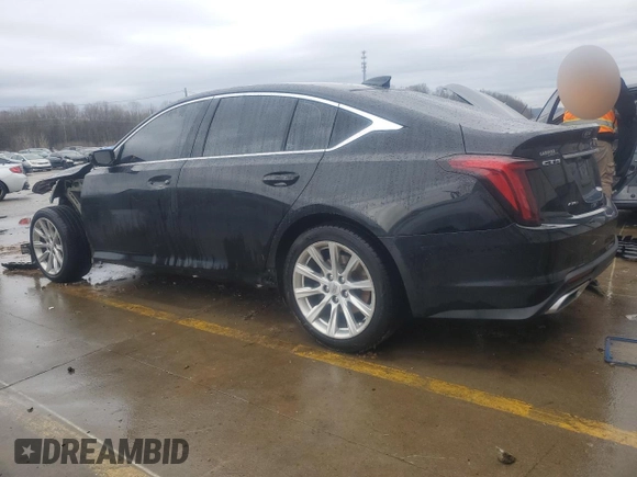 2020 Cadillac CT5 Luxury with VIN 1G6DS5RK7L0117630, listed as a Copart auction lot 43263155 with 56,750 mi miles and Non Repairable. Bid and sale history available at carsss.com. Image 2.