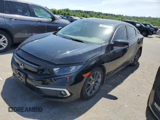 2021 Honda Civic Sedan EX with VIN 19XFC1F34ME010746, listed as a Copart auction lot 56270144 with 52,119 mi miles and Salvage Title. Bid and sale history available at carsss.com. Image 1.