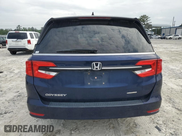 2021 Honda Odyssey EX with VIN 5FNRL6H59MB005691, listed as a Copart auction lot 55347265 with 45,060 mi miles and Clean Title. Bid and sale history available at DreamBid. Image 6.