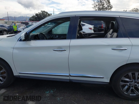 2015 Infiniti QX60 with VIN 5N1AL0MN4FC530895, listed as a IAAI auction lot 41410685 with 89,927 mi miles. Bid and sale history available at carsss.com. Image 14.