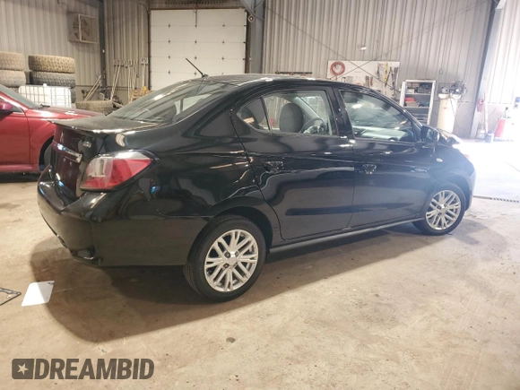 2021 Mitsubishi Mirage ES with VIN ML32FUFJ7MHF01625, listed as a Copart auction lot 49627245 with Not provided miles and Salvage title. Bid and sale history available at DreamBid. Image 3.