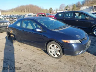 2007 Honda Civic Cpe LX with VIN 2HGFG12617H549064, listed as a IAAI auction lot 41880727 with 158,962 mi miles. Bid and sale history available at carsss.com. Image 1.
