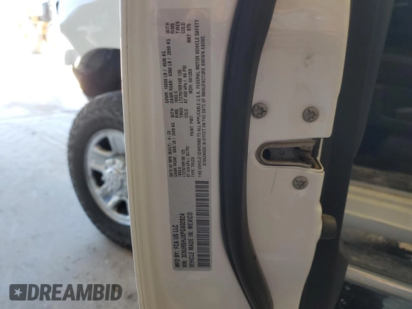 2023 Ram 2500 Tradesman with VIN 3C6UR5HJXPG602824, listed as a Copart auction lot 69061504 with 48,705 mi miles and Salvage Title. Bid and sale history available at carsss.com. Image 12.
