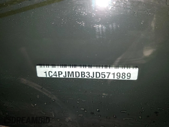 2018 Jeep Cherokee Limited z VIN 1C4PJMDB3JD571989, wystawiony jako Copart lot #47698015 z przebiegiem Nie podano mil oraz Szkoda całkowita • Salvage title. Historia ofert i sprzedaży dostępna na DreamBid. Obrazek 16.