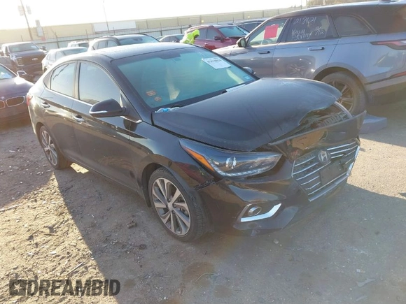 2022 Hyundai Accent Limited with VIN 3KPC34A67NE157277, listed as a IAAI auction lot 41810858 with 39,903 mi miles. Bid and sale history available at carsss.com. Image 1.