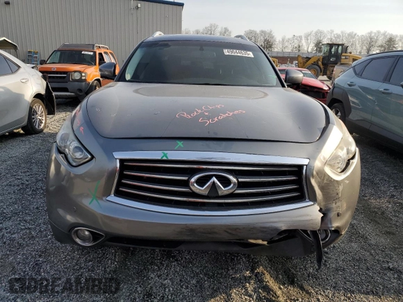 2013 Infiniti FX with VIN JN8CS1MU7DM142343, listed as a Copart auction lot 49044635 with 182,106 mi miles and Salvage Title. Bid and sale history available at carsss.com. Image 5.