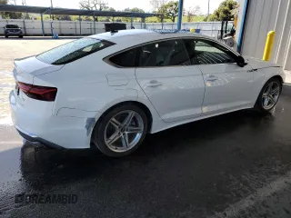 2021 Audi A5 Sportback S line Premium with VIN WAUDACF56MA059974, listed as a Copart auction lot 49386004 with 53,655 mi miles. Bid and sale history available at carsss.com. Image 3.