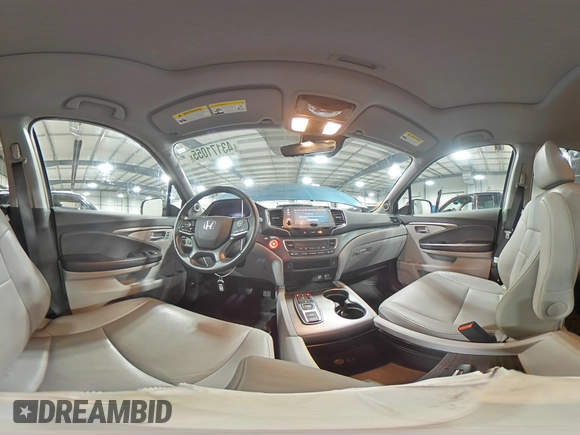2021 Honda Pilot EX-L with VIN 5FNYF6H53MB095651, listed as a Copart auction lot 43171055 with 35,869 mi miles and Salvage Title. Bid and sale history available at DreamBid. Image 16.