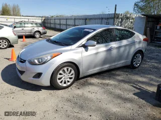 2013 Hyundai Elantra GLS PZEV with VIN 5NPDH4AE3DH196312, listed as a Copart auction lot 53170355 with 94,526 mi miles and Salvage Title. Bid and sale history available at carsss.com. Image 1.