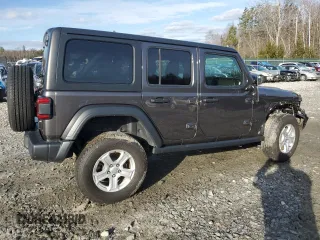 2020 Jeep Wrangler Unlimited Sport with VIN 1C4HJXDM7LW277445, listed as a Copart auction lot 82929714 with 27,570 mi miles and Salvage title. Bid and sale history available at DreamBid. Image 3.