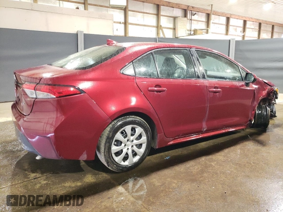 2025 Toyota Corolla LE with VIN 5YFB4MDE7SP238687, listed as a Copart auction lot 54579345 with 11,442 mi miles and Clean Title. Bid and sale history available at carsss.com. Image 3.