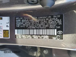 2022 Toyota Corolla Hatchback SE with VIN JTND4MBE7N3182562, listed as a Copart auction lot 51967865 with 8,180 mi miles and Salvage Title. Bid and sale history available at carsss.com. Image 14.